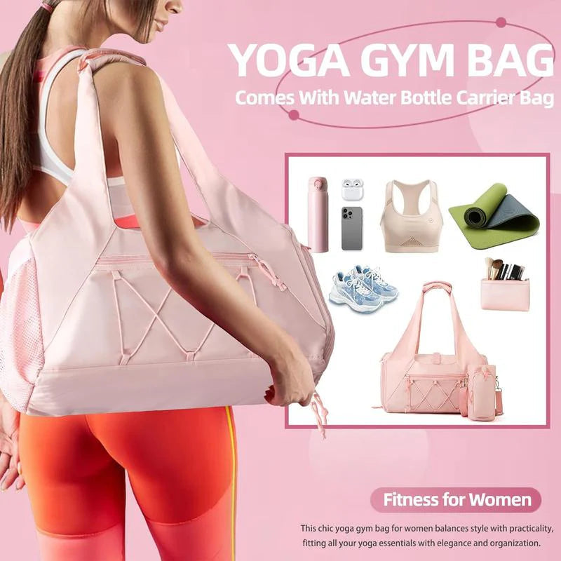 The Studio Carryall™ — Luxury Yoga & Pilates Tote Bag with Mat Holder