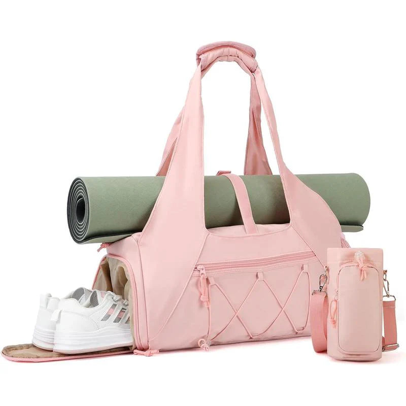 The Studio Carryall™ — Luxury Yoga & Pilates Tote Bag with Mat Holder